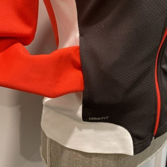 Nike Zip Jacket Red Brown White Small/Medium Fit Size L - Picture 11 of 15